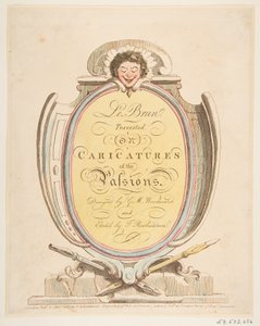 Címlap: Le Brun Travested, avagy a szenvedélyek karikatúrái, 1800. január 21. alkotó: Thomas Rowlandson