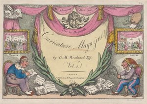 Címlap, The Caricature Magazine, G. M. Woodward, 1. évf. 4, 1809., 1809. alkotó: Thomas Rowlandson