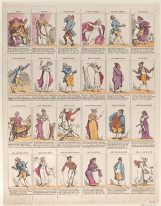 Tizenkettedik éjszakai karakterek, 1811., 1811. alkotó: Thomas Rowlandson