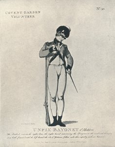 Javítsa ki a bajonett 3. mozgását, 1798 1909 alkotó: Thomas Rowlandson