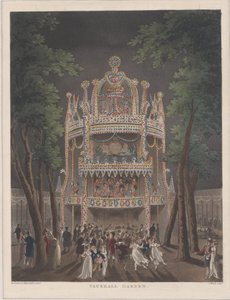 Vauxhall kert, 1809., 1809 alkotó: Thomas Rowlandson