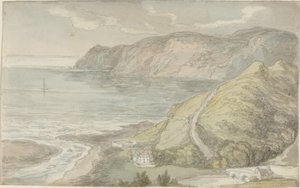 Kilátás a lyntoni fogadóból alkotó: Thomas Rowlandson