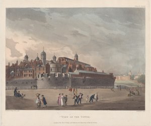 A torony látképe, 1809. október 1., 1809. október 1 alkotó: Thomas Rowlandson