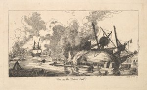 Kilátás a francia tengerpartra, 1787. alkotó: Thomas Rowlandson