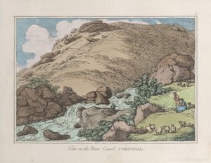 Kilátás a Camel folyóra, Cornwall alkotó: Thomas Rowlandson