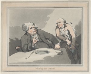 Várakozás a vacsorára alkotó: Thomas Rowlandson
