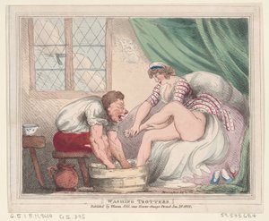 Ügető mosása, 1800. január 20., 1800. január 20. alkotó: Thomas Rowlandson