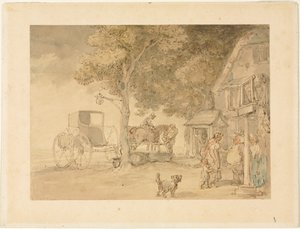 Lovak itatása alkotó: Thomas Rowlandson
