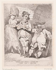 Milyen irányba fordítsam, hogyan dönthetek, kb. 1780., kb. 1780. alkotó: Thomas Rowlandson