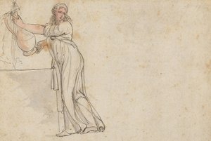 A kútnál álló asszony alkotó: Thomas Rowlandson