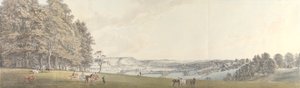 Boxhill kilátása a Surrey állambeli Norbury Parkból alkotó: Thomas Sandby