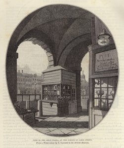 A James Street sarkán lévő nagy piazza látképe alkotó: Thomas Sandby