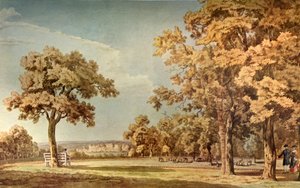 Windsori kastély a Nagy Parkból a Hosszú séta vége közelében, 1740-1798, 1934.