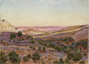 Moáb dombjai és Hinnom völgye, 1854