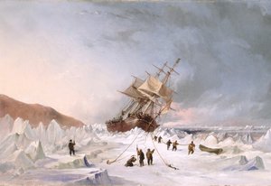 HMS "Assistance" a jégen
