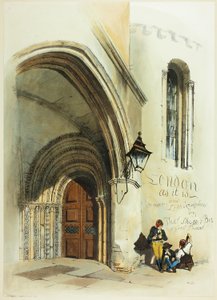 Ajtó, templom, London eredeti képének homlokzata, ahogy van alkotó: Thomas Shotter Boys