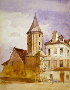 Az Alexandre-torony 1827-ben, és a Saint-Victor-kút alkotó: Thomas Shotter Boys