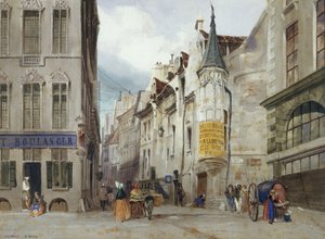A Bailleul és a Jean Tison utca kereszteződése, a jelenlegi 1. kerületben, Párizsban. alkotó: Thomas Shotter Boys