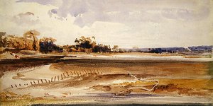 Les Salinieres, Trouville (akvarell, papír) alkotó: Thomas Shotter Boys