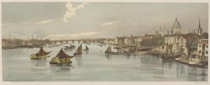 London úgy, ahogy van: Blackfriars, a Southwark Bridge-ről alkotó: Thomas Shotter Boys