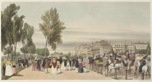 London, ahogy van: Hyde Park, a Grosvenor Gate közelében alkotó: Thomas Shotter Boys