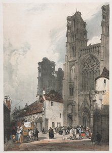 Festői építészet Párizsban, Gentben, Antwerpenben, Rouenben: Laon, Franciaország alkotó: Thomas Shotter Boys