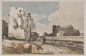 Festői építészet Párizsban, Gentben, Antwerpenben, Rouenben: Nôtre Dame, Párizs, a Quai St. Bernard-tól