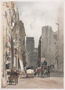 Festői építészet Párizsban, Gentben, Antwerpenben, Rouenben: Notre Dame, Párizs, 1839. alkotó: Thomas Shotter Boys