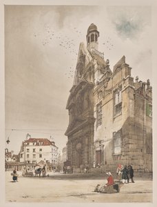 Festői építészet Párizsban, Gentben, Antwerpenben, Rouenben: St. Etienne du Mont, Párizs alkotó: Thomas Shotter Boys