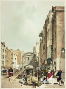 Temple Bar a The Strand-ből, 22-es tábla az Original Views of London, ahogy van alkotó: Thomas Shotter Boys