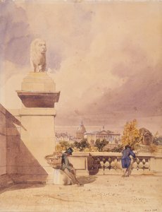 A Concorde-híd a Tuileriák teraszáról nézve alkotó: Thomas Shotter Boys