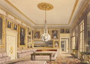 The Striped Drawing Room, Apsley House, 1853 (nyomtatás) alkotó: Thomas Shotter Boys