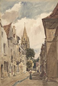 Kilátás az Issy A utcára, Issy-les-Moulineaux, Szajna, 1820-74. alkotó: Thomas Shotter Boys