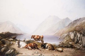 A Halt on the Drove, Loch Etive alkotó: Thomas Sidney Cooper