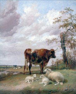 „Canterbury Meadows”, 19. század. alkotó: Thomas Sidney Cooper