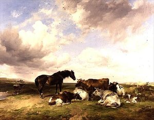 Nyári záporok alkotó: Thomas Sidney Cooper