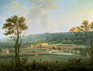 Chatsworth kilátása délnyugat felől (olaj, vászon)