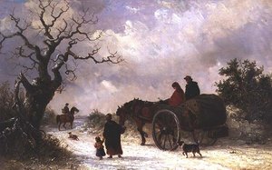 Haza a piacról (olaj, vászon)