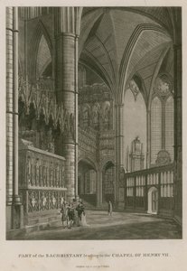 A VII. Henrik király kápolnájához vezető szentségtartó egy része, Westminster apátság, London
