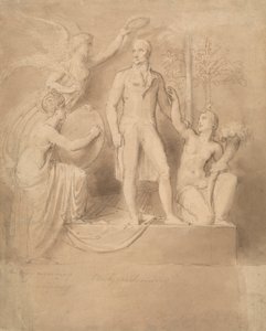 Tanulmány a Wellington-emlékműhöz alkotó: Thomas Stothard