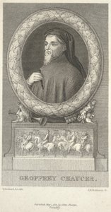 Geoffrey Chaucer, metszett: John Henry Robinson (1796-1871)