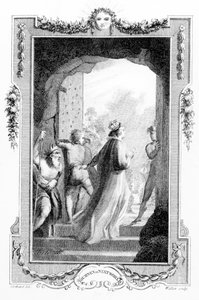 Illusztráció Henry Fielding „Utazás ebből a világból a következőbe” című művéből, Anthony Walker metszetében, 1783
