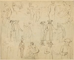 Roger de Coverley és a cigányok [verso] alkotó: Thomas Stothard