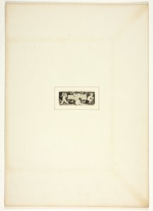 Tanulmány egy tányérhoz a The Triumphs of Temper-ből, az 1796-os Royal Engagements Pocket Book-ban alkotó: Thomas Stothard