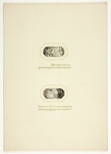 Tanulmány egy tányérhoz a The Triumphs of Temper-ből, az 1796-os Royal Engagements Pocket Book-ban alkotó: Thomas Stothard
