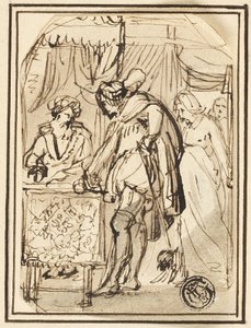 Fiatalember az írnok asztalánál alkotó: Thomas Stothard