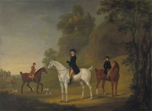 Lord Bulkeley és Harrierjei, vadásza John Wells és Whipper-In R. Jennings alkotó: Thomas Stringer