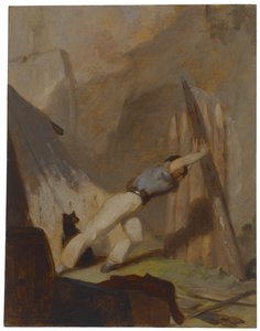 Menedékház építése, 1856 körül alkotó: Thomas Sully