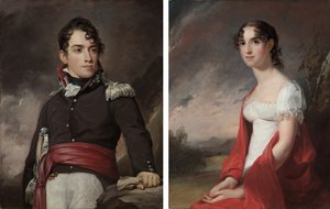 Jean Terford David és Mary Sicard David portréi alkotó: Thomas Sully