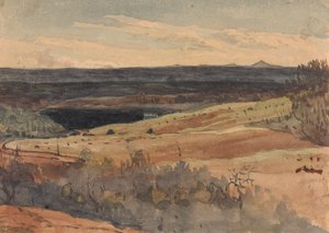 Guruló mezők, hegyek a távolban alkotó: Thomas Sully